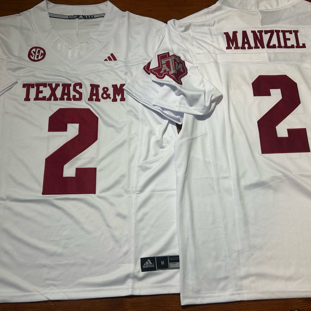Adidas TEXAS A&M AGGIES JOHNNY MANZIEL Men's JERSEY Sz M,L,XL2XL New w tags